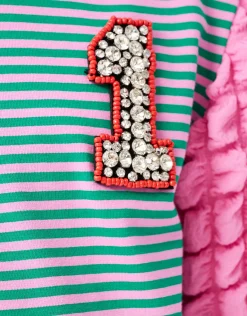 Shoeby Bubble Gestreepte Longsleeve Roze< T-Shirts
