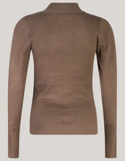 Shoeby Button Coltrui Donkerbruin<DAMES Truien En Sweaters