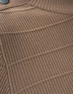 Shoeby Button Coltrui Donkerbruin<DAMES Truien En Sweaters
