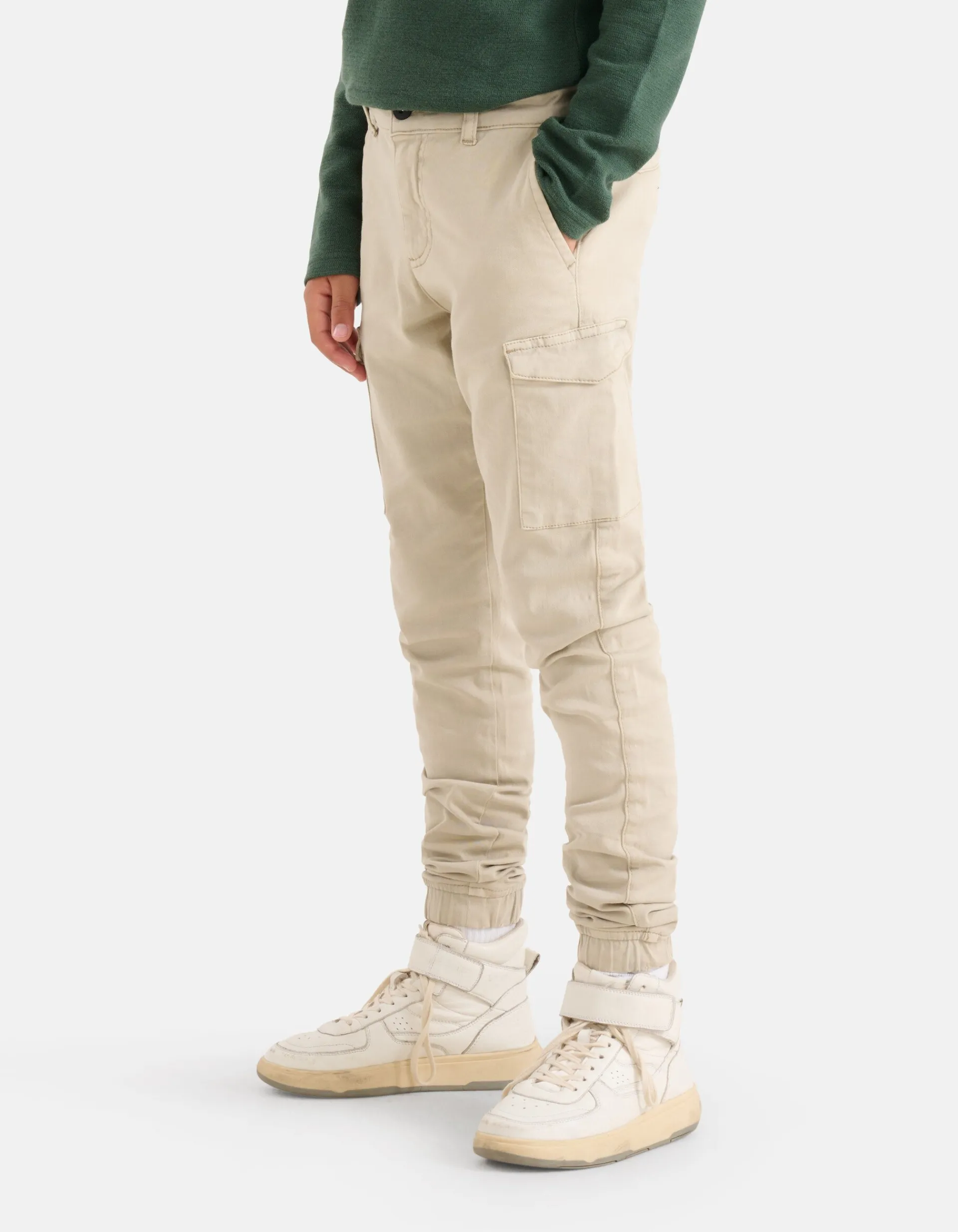 Shoeby Cargo Broek Beige< Broeken