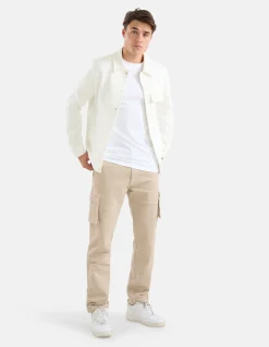 Shoeby Cargo Broek Beige<Heren Broeken