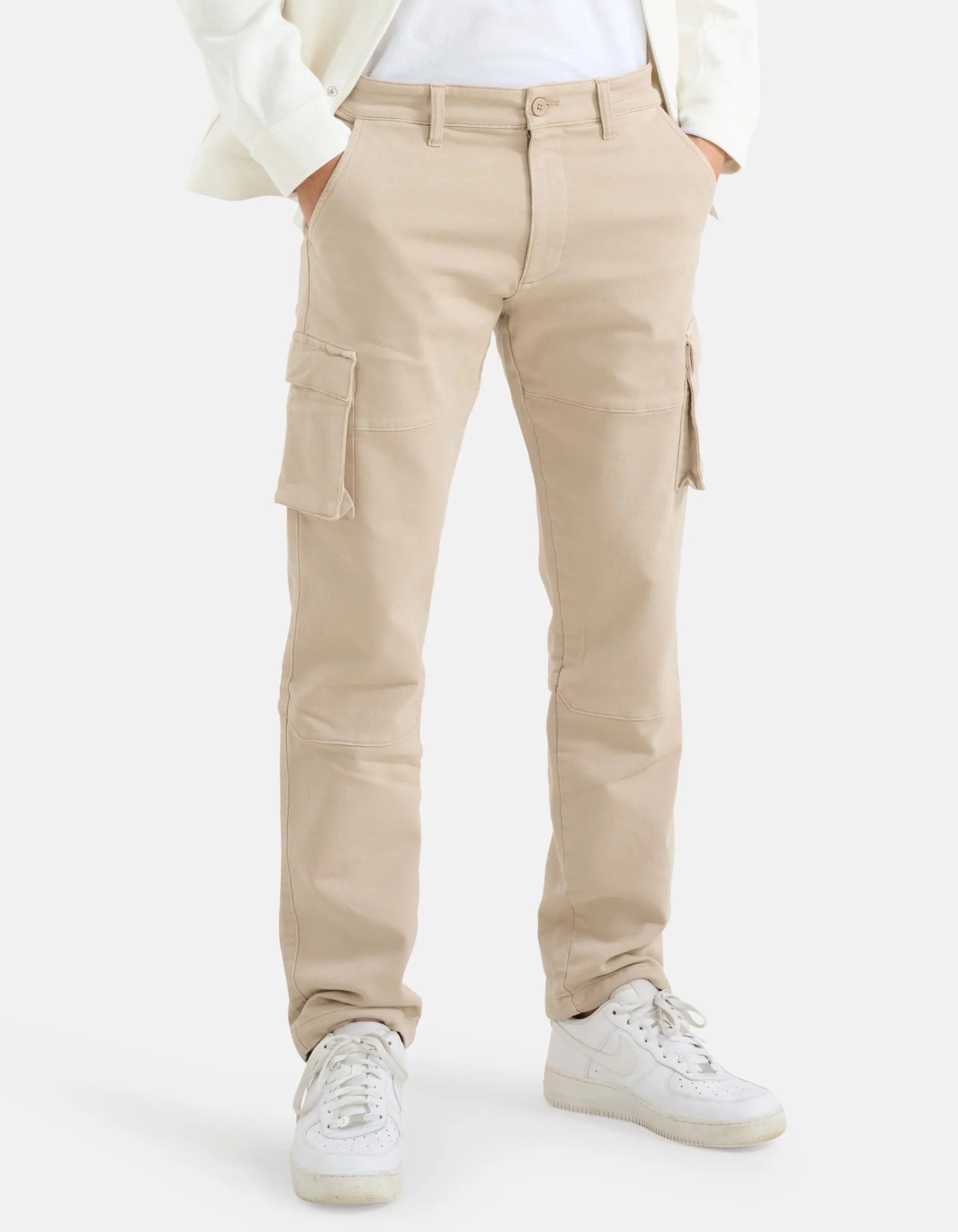 Shoeby Cargo Broek Beige<Heren Broeken