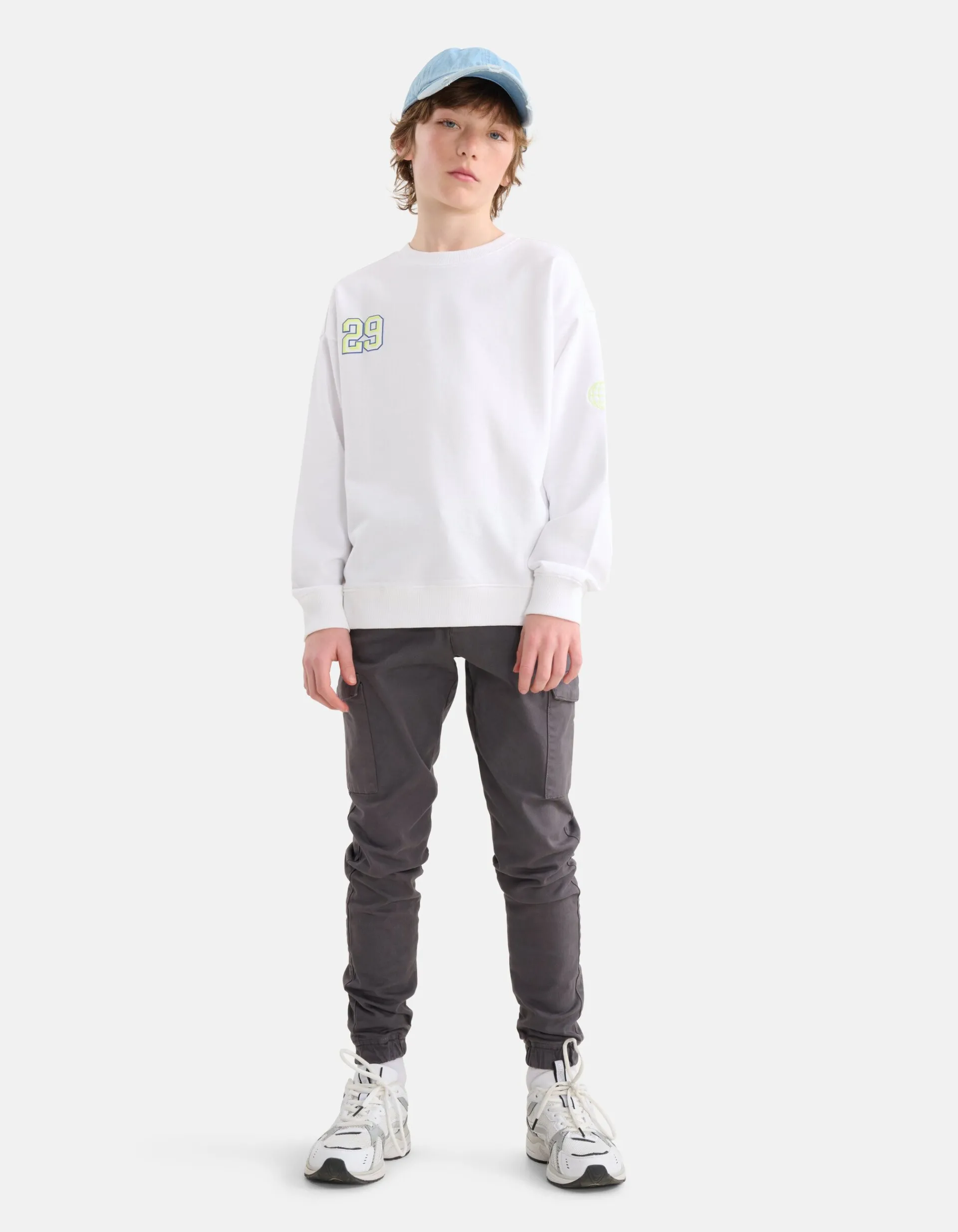 Shoeby Cargo Broek Donkergrijs< Broeken
