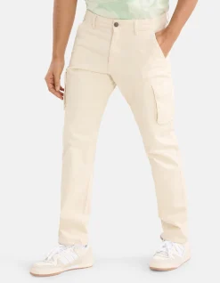 Shoeby Cargo Broek Gebroken Wit<Heren Broeken