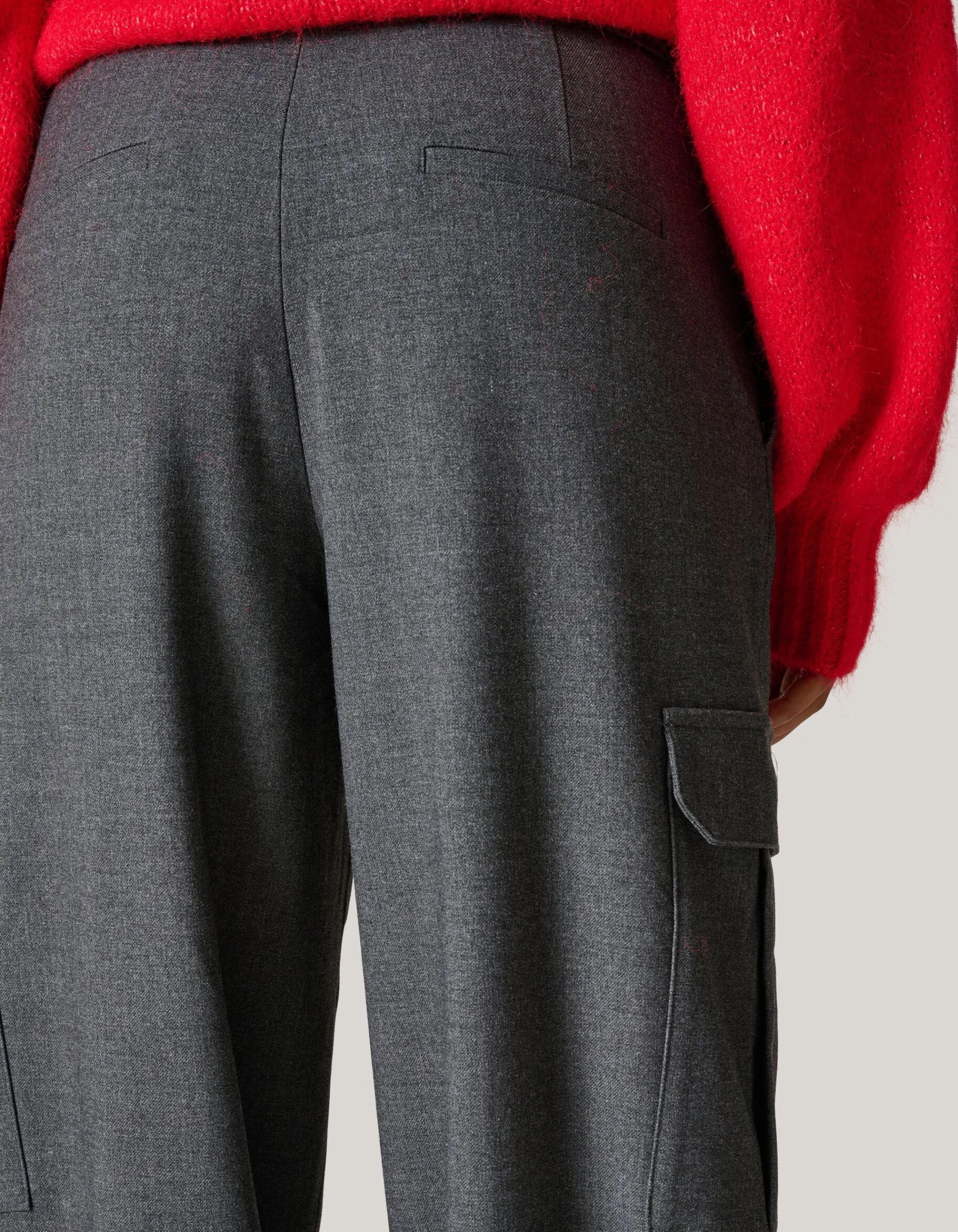 Shoeby Cargo Broek Grijs<DAMES Broeken