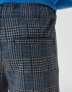 Shoeby Cargo Broek Ruiten Donkerblauw< Broeken