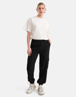 Shoeby Cargo Broek Zwart<DAMES Broeken