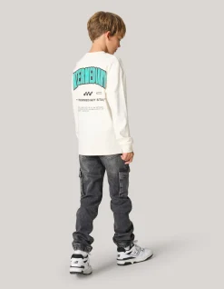 Shoeby Cargo Jog Broek Donkergrijs< Jeans