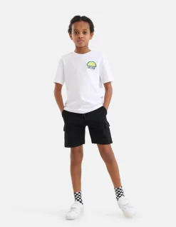 Shoeby Cargo Jog Short Zwart< Shorts