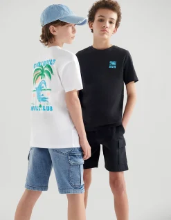 Shoeby Cargo Jog Short Zwart< Shorts