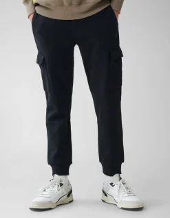 Shoeby Cargo Jogger Zwart< Broeken