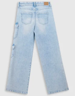 Shoeby Cargo Straight Fit Jeans Bleached< Jeans