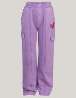 Shoeby Cargo Wide Leg Broek Paars< Broeken