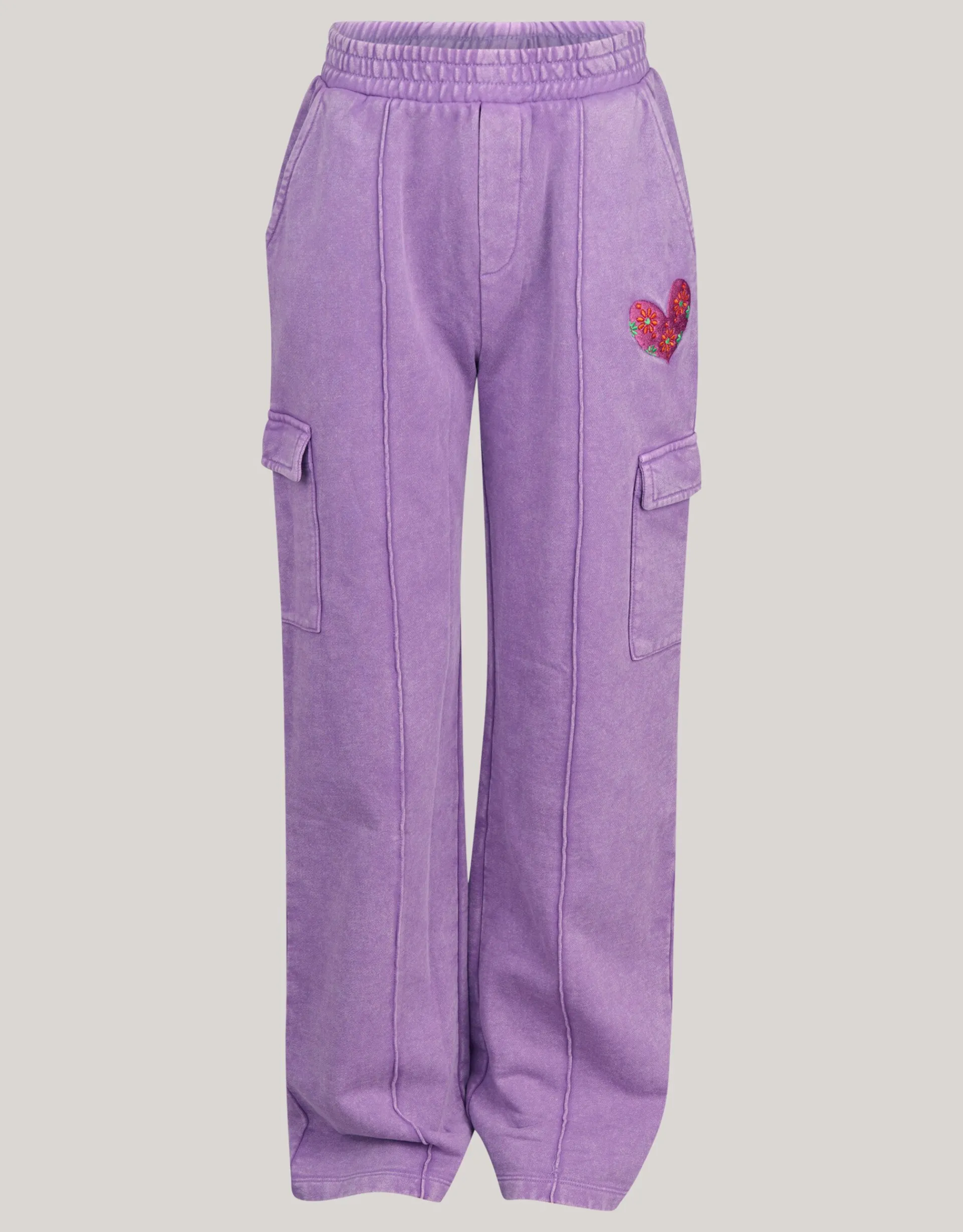 Shoeby Cargo Wide Leg Broek Paars< Broeken