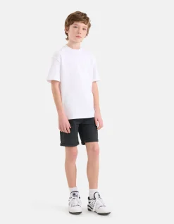 Shoeby Casual Twill Short Donkergrijs< Shorts