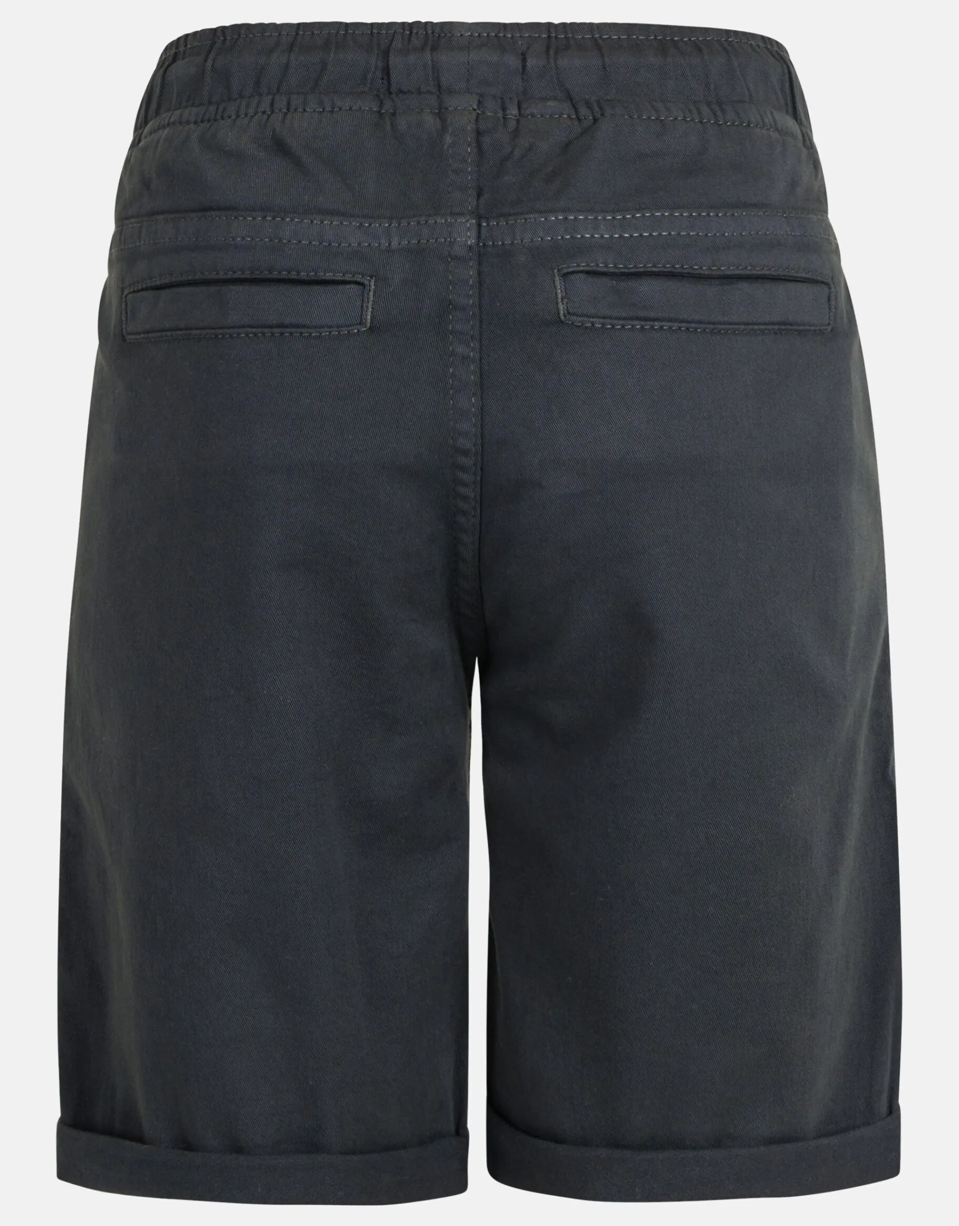 Shoeby Casual Twill Short Donkergrijs< Shorts