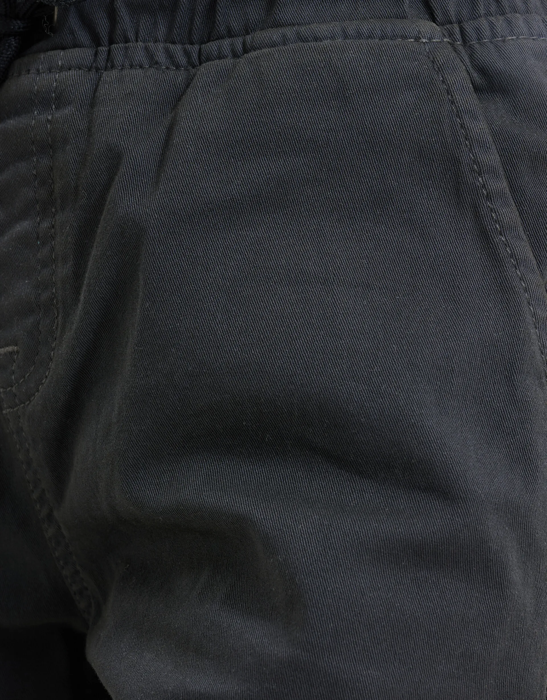 Shoeby Casual Twill Short Donkergrijs< Shorts