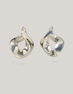 Shoeby Chain Hoop Oorbellen Zilver<DAMES Sieraden