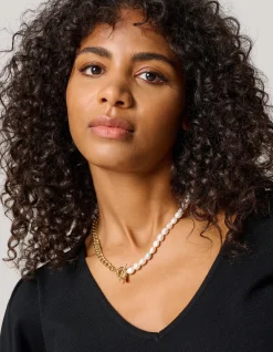 Shoeby Chain Parel Ketting<DAMES Sieraden