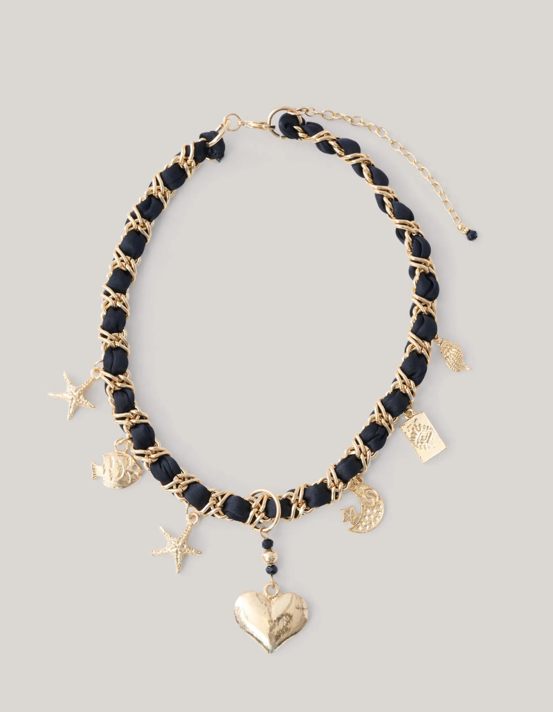 Shoeby Charm Ketting Zwart<DAMES Sieraden