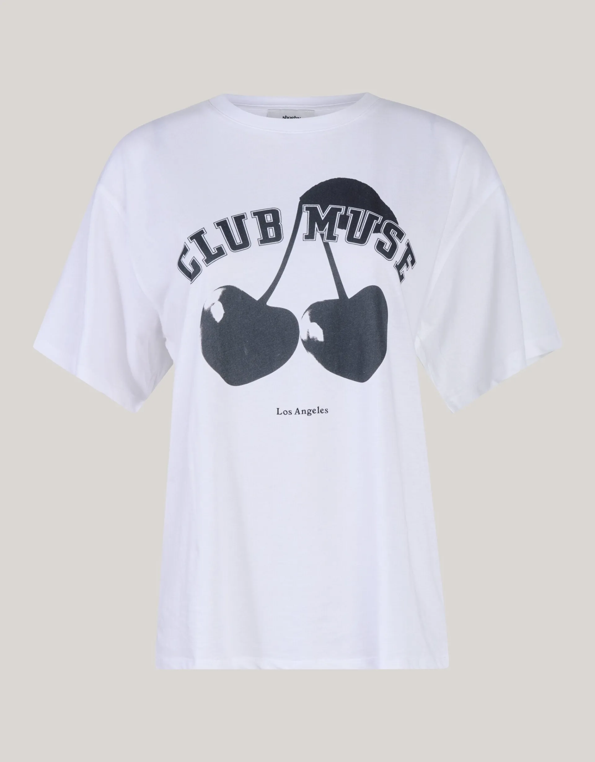 Shoeby Cherry Artwork T-shirt Wit<DAMES T-Shirts