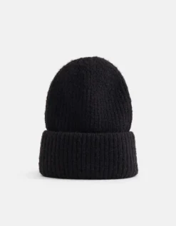 Shoeby Chunky Beanie Zwart<DAMES Sjaals En Mutsen