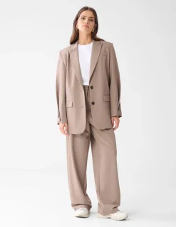 Shoeby Clean Pantalon Bruin<DAMES Broeken