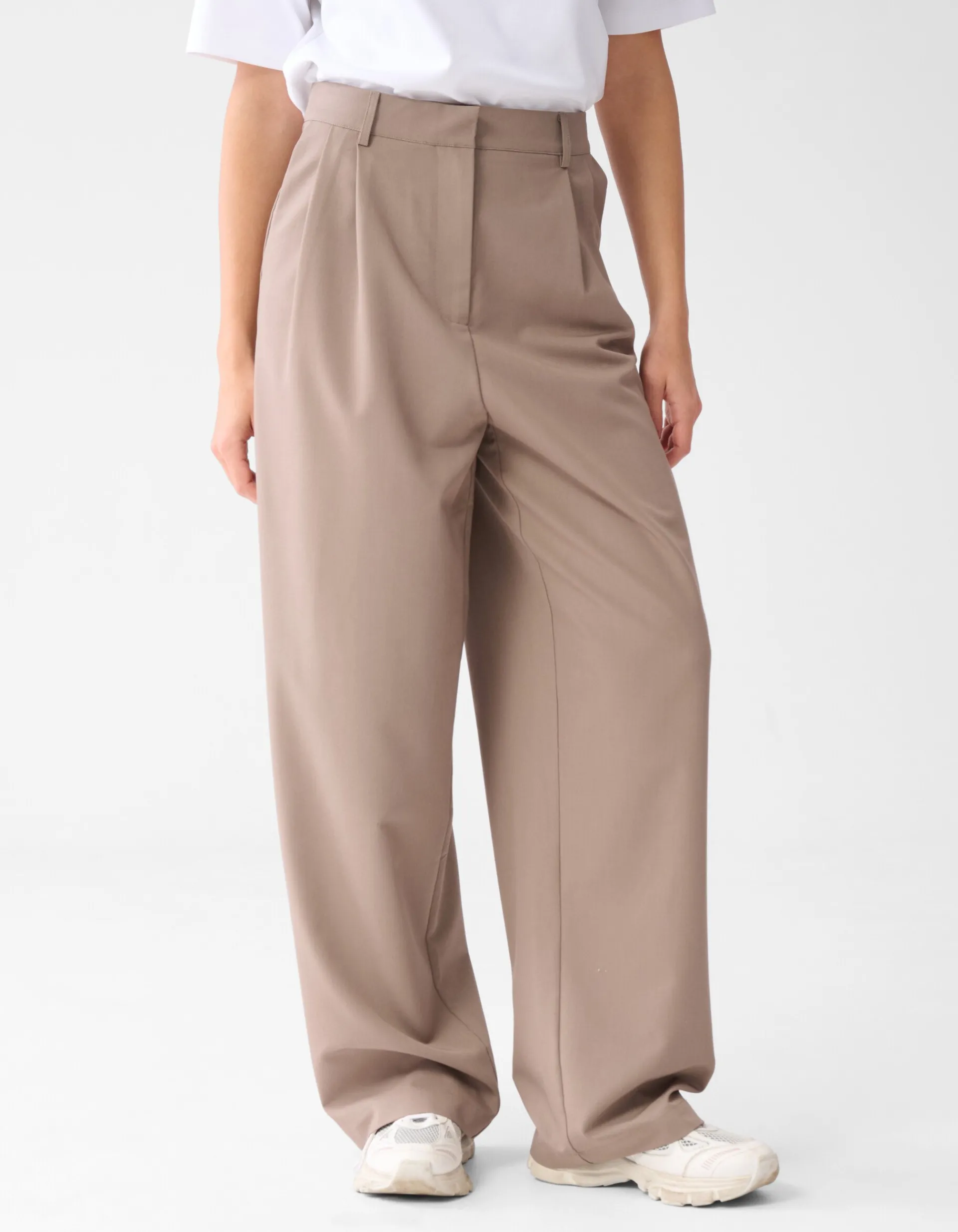 Shoeby Clean Pantalon Bruin<DAMES Broeken