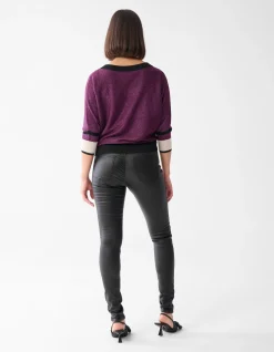 Shoeby Coated Broek Zwart<DAMES Broeken