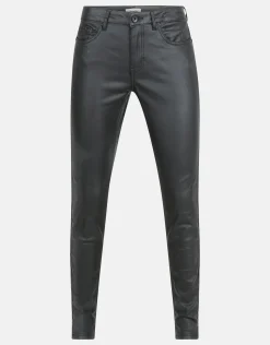 Shoeby Coated Broek Zwart<DAMES Broeken