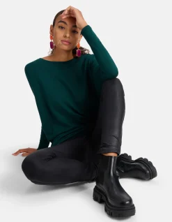 Shoeby Coated Legging Zwart<DAMES Broeken