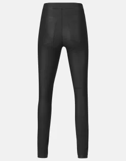 Shoeby Coated Tregging Zwart<DAMES Broeken