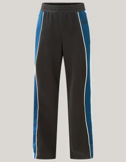 Shoeby Colourblock Wide Leg Broek Zwart/blauw<DAMES Broeken