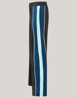 Shoeby Colourblock Wide Leg Broek Zwart/blauw<DAMES Broeken