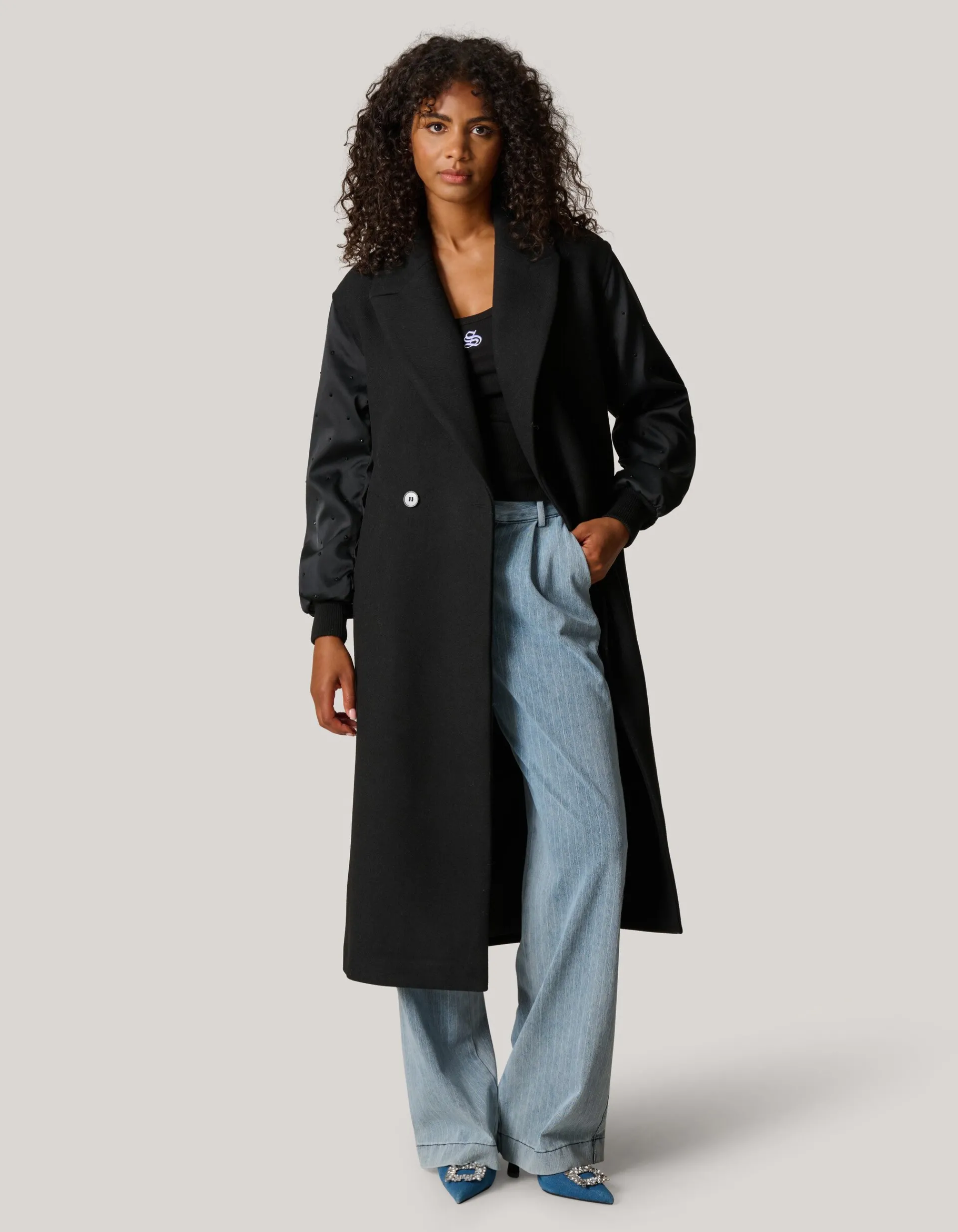 Shoeby Combi Bomber Jas Zwart<DAMES Jassen