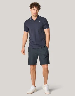 Shoeby Contrast Pique Polo Donkergrijs<Heren T-Shirts En Polo's