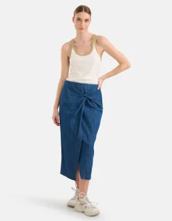 Shoeby Contrast Tanktop Gebroken Wit By Mieke<DAMES Tops