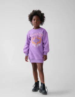 Shoeby Cosmic Sweater Jurk Paars< Jurken