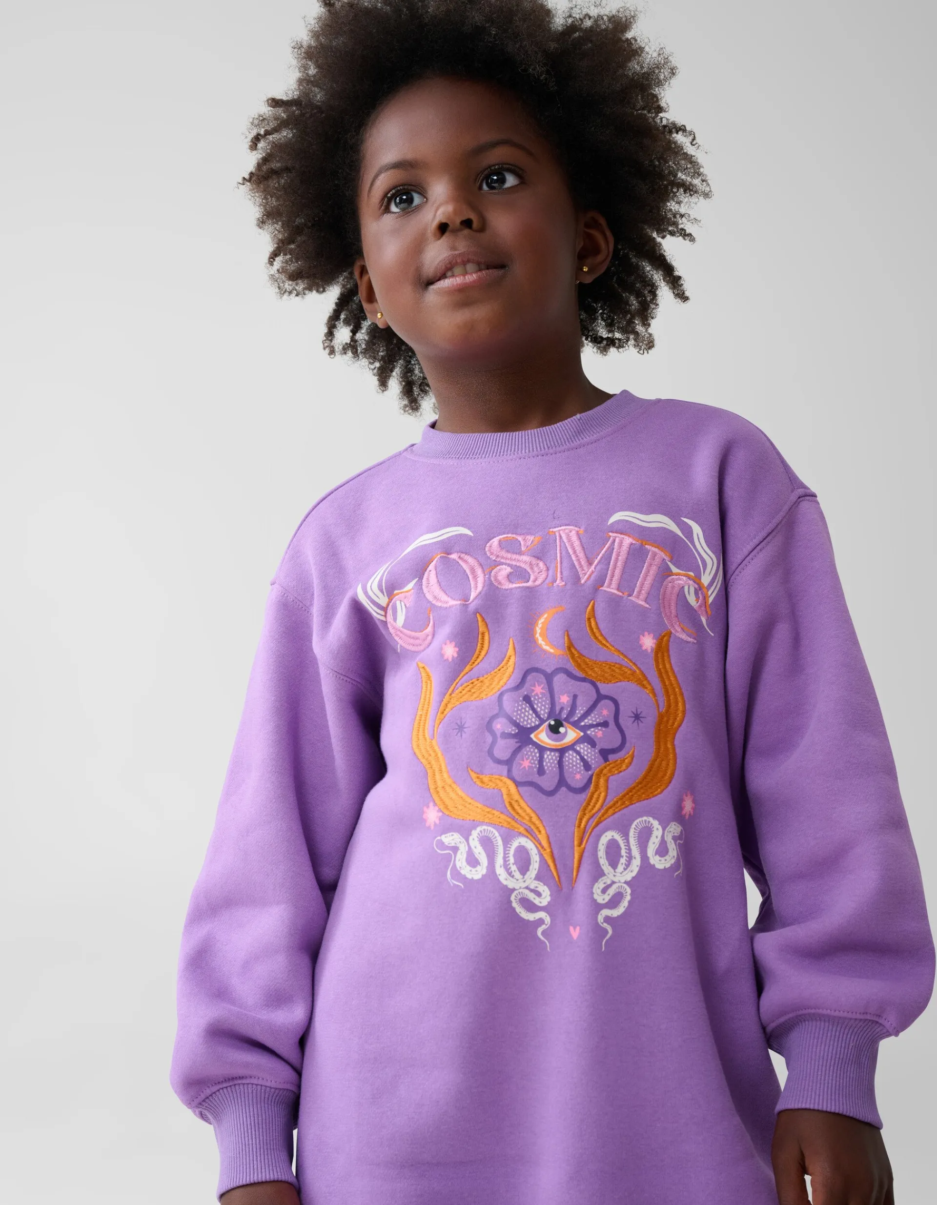 Shoeby Cosmic Sweater Jurk Paars< Jurken