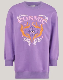 Shoeby Cosmic Sweater Jurk Paars< Jurken