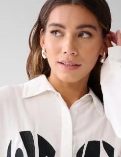 Shoeby Creative Embro Blouse Gebroken Wit<DAMES Blouses