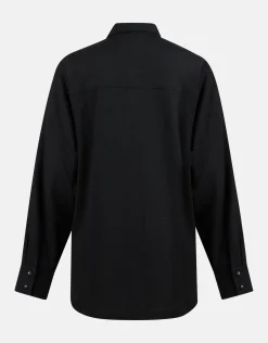 Shoeby Crinkle Blouse Zwart<DAMES Blouses