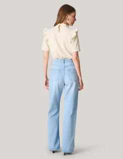 Shoeby Crinkle Ruffle Top Wit<DAMES Tops