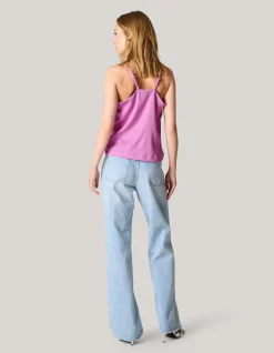 Shoeby Crinkle Singlet Roze<DAMES Tops