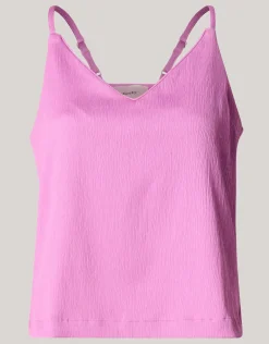 Shoeby Crinkle Singlet Roze<DAMES Tops