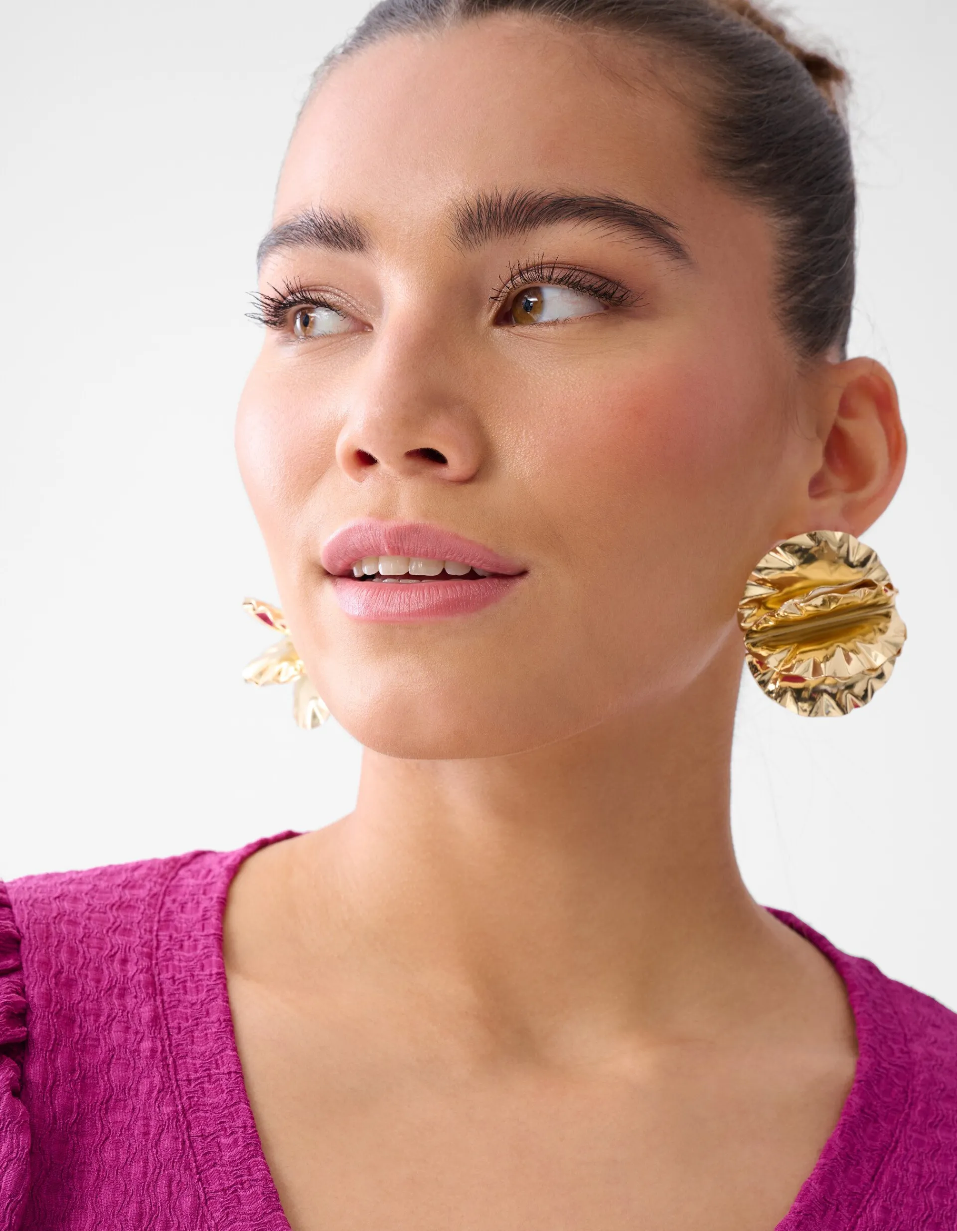 Shoeby Crinkle Top Paars<DAMES Tops