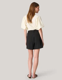 Shoeby Crinkle T-shirt Gebroken Wit<DAMES T-Shirts