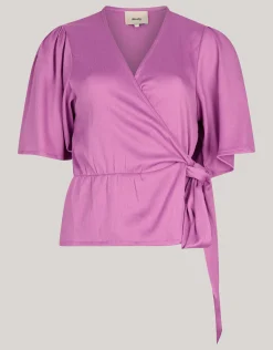 Shoeby Crinkle Wrap Top Roze<DAMES Tops