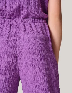 Shoeby Crochet Jumpsuit Donkerpaars< Jumpsuits