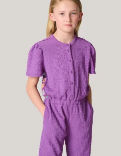 Shoeby Crochet Jumpsuit Donkerpaars< Jumpsuits